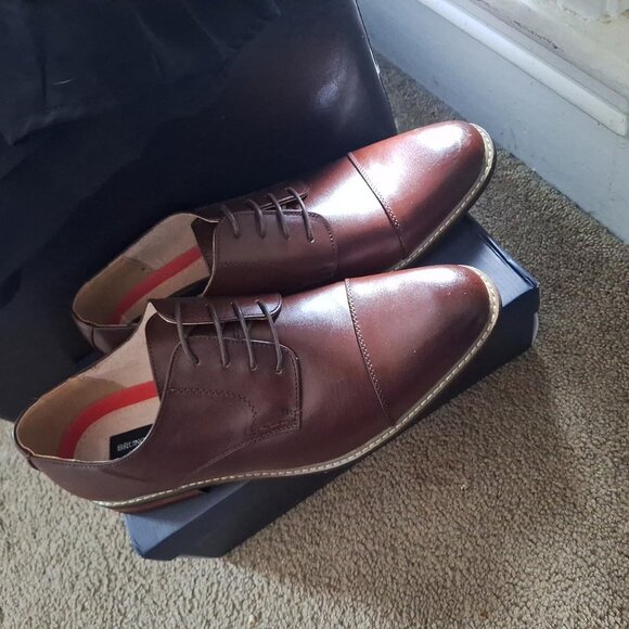 Bruno Marc Italy Men's 6-Dark/Brown Classic Modern Oxford Lace-Up Dress Shoes - Picture 11 of 11